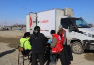 Kızılay mobil sağlık araçları ilk gün 600’den fazla depremzedeye ulaştı
