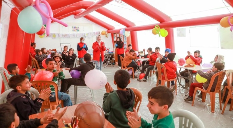 Kızılay’dan afetzede çocuklara psiko sosyal destek