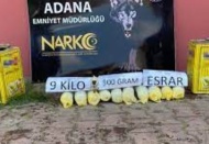Klima motor kapağının içinde 16 kilo 250 gram esrar ele geçirildi