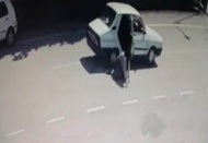 Koca şiddeti kamerada 