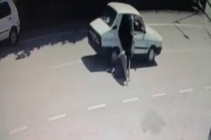 Koca şiddeti kamerada 