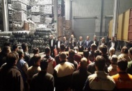 Koçer, halı fabrikası çalışanları ile bir araya geldi