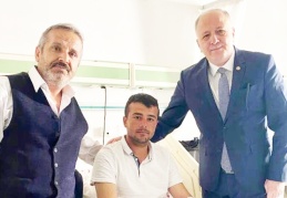Koçer, Uzman Çavuş Serdar Ağdaş’ı ziyaret etti
