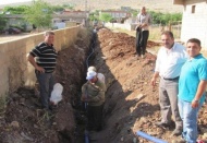 Köklüce’de içme suyu şebekesi ile kanalizasyon çalışması yapılıyor