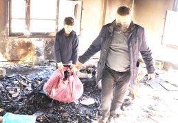 Komşuların dikkati 7 kişilik aileyi kurtardı