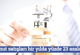 Konut satışları bir yılda yüzde 23 azaldı