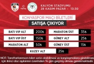 Konyaspor maçının biletleri satışa çıktı