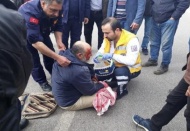 Köpeğe çarpmamak için canını hiçe saydı