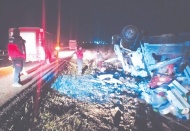 Köpeğe çarpmamak için kaza yaptı