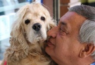 Köpeğine kavuştu