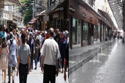 Korona virüs tedirginliği sokaklara böyle yansıdı