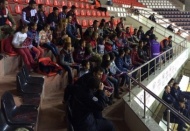 Köy çocukları basket maçı izledi