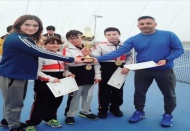 “Küçük Erkek Tenis İl Şampiyonası”nda il birincisi oldu