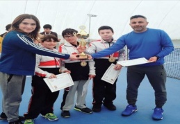 “Küçük Erkek Tenis İl Şampiyonası”nda il birincisi oldu