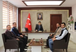 Kulüp yöneticileri kaymakam Gülgen’i ziyaret etti