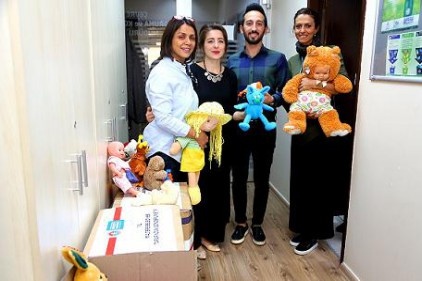 Kumbarada toplanan oyuncaklar Yavuzeli&#8217;ne geldi