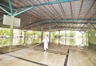 Kurban kesim yerleri dezenfekte edildi