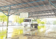 Kurban kesim yerleri dezenfekte edildi