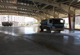 Kurban kesim yerleri hazırlanıyor 