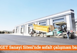 KÜSGET Sanayi Sitesi’nde asfalt çalışması başladı