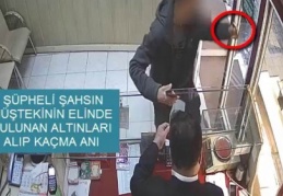 Kuyumcu hırsızı kameraya yakalandı