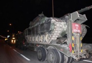 Kuzey Irak sınıra giden barış gücüne ait tanklar Gaziantep'e ulaştı