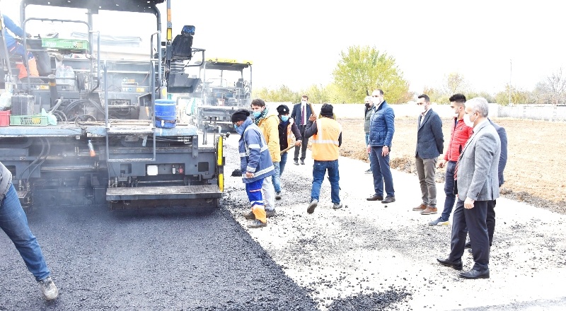 Kuzeyşehir, O-54 Karayolu ile Organize Sanayi arası asfaltlanıyor