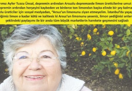 Limonların Ayfer annesi Arsuzlu üreticinin umudu oldu