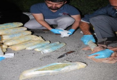 LPG tankında zulalanmış esrar ele geçirildi