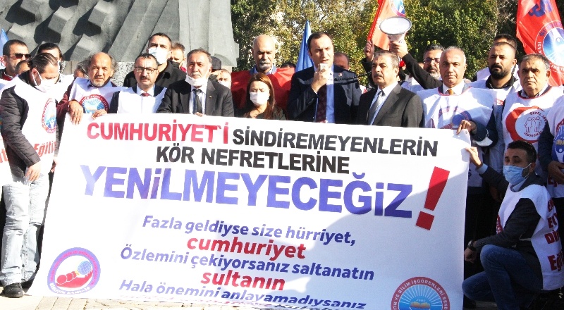 Lütfen demek için değil, “haddinizi bilin’ demek için buradayız