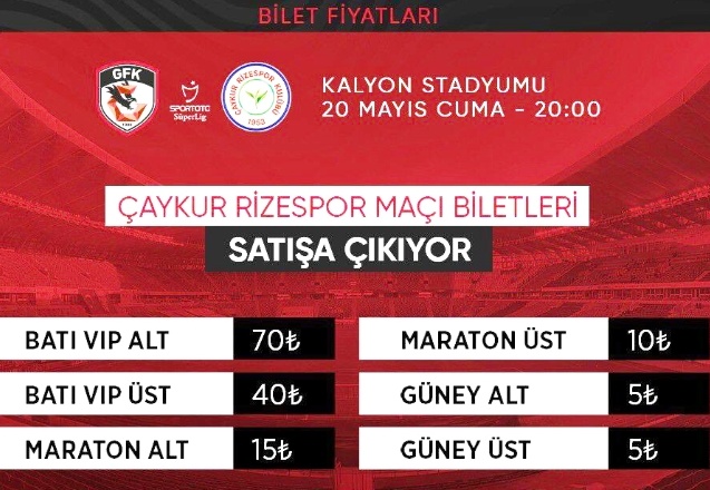 Maç biletleri satışa çıktı