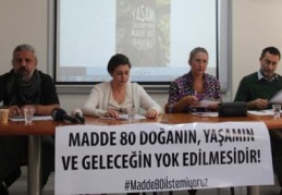 Madde 80 doğanın, yaşamın ve geleceğin yok edilmesidir