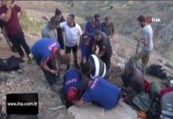 Mağarada mahsur kalan TV ekibi 6 saatlik çalışmayla kurtarıldı
