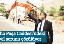 Maho Paşa Caddesi'ndeki yol sorunu çözülüyor