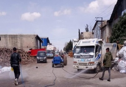 Mahrukatçılar Sitesi dezenfekte edildi