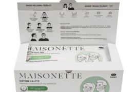 Maisonette’ten, pamuklu yıkanabilir yüz maskesi