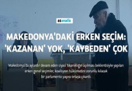 Makedonya'daki erken seçim: 'Kazanan' yok, 'kaybeden' çok