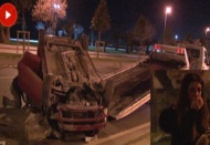 Maltepe’de kaza yapan kadın sürücü şoka girdi