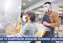 Market ve kuaförlerde alınacak önlemler güncellendi