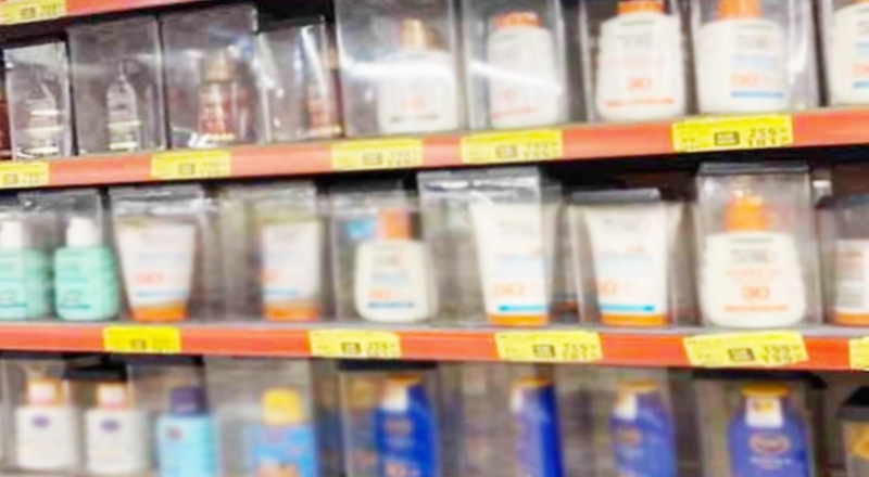 Marketlerde güneş kremlerine güvenlik alarmı takıldı