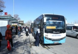 Mavi özel halk otobüsleri yeni sisteme geçiyor