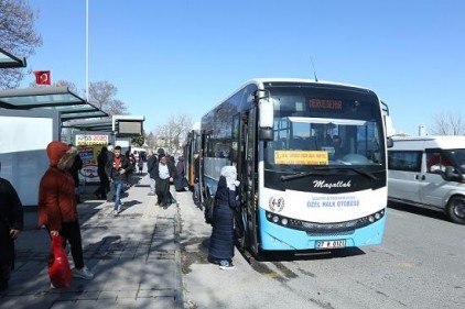 Mavi özel halk otobüsleri yeni sisteme geçiyor
