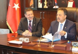 Mazıcıoğlu, KÜSGET Sanayi Sitesi yönetimini ziyaret etti