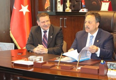 Mazıcıoğlu, KÜSGET Sanayi Sitesi yönetimini ziyaret etti