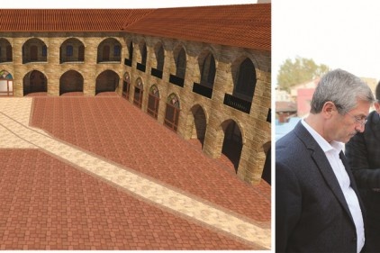 Mecidiye Han&#8217;daki restorasyon çalışmaları sürüyor