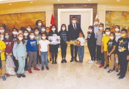 Meclis toplantısı ilkokul öğrencileriyle şenlendi