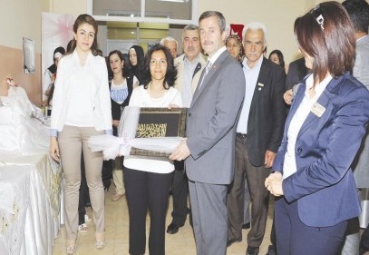 Mefruşat kursunu bitirenler sergi açtı