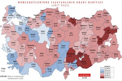 Memleketinde oturmayı tercih edenlerin oranı yüzde 72.22
