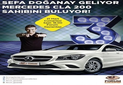 Mercedes CLA200 Style Forum Gaziantep’te sahibini arıyor