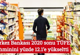 Merkez Bankası 2020 sonu TÜFE tahminini yüzde 12.1’e yükseltti